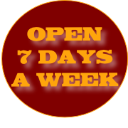 OPEN
7 DAYS
A WEEK 
